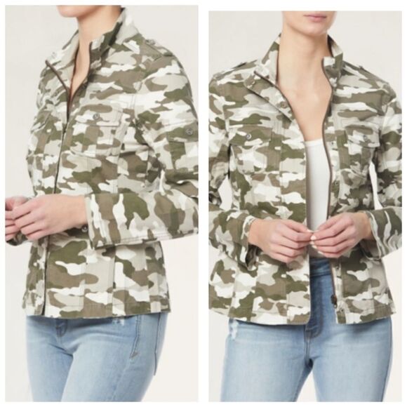 Kenzie Green Faded Camouflage Jacket - Picture 15 of 16